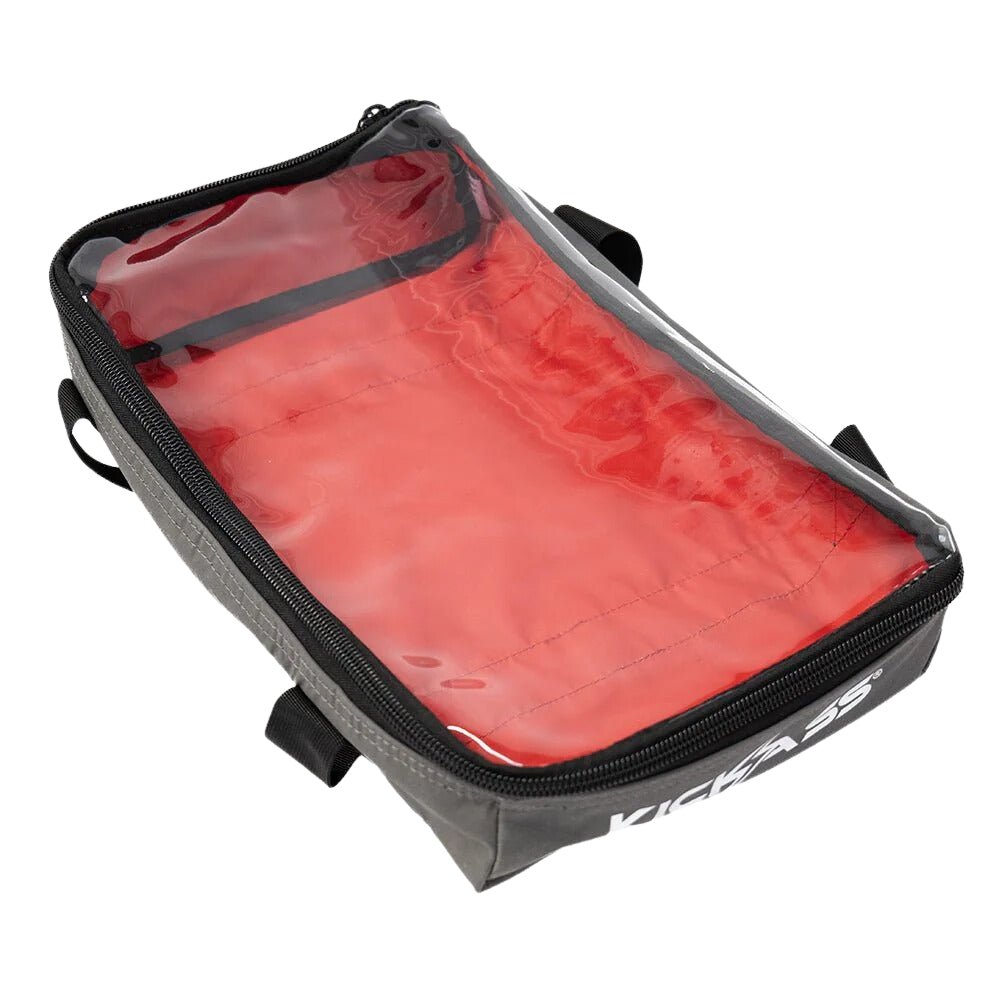 KICKASS Canvas Clear Top Storage Bag with PVC Lining - 42x25x09cm