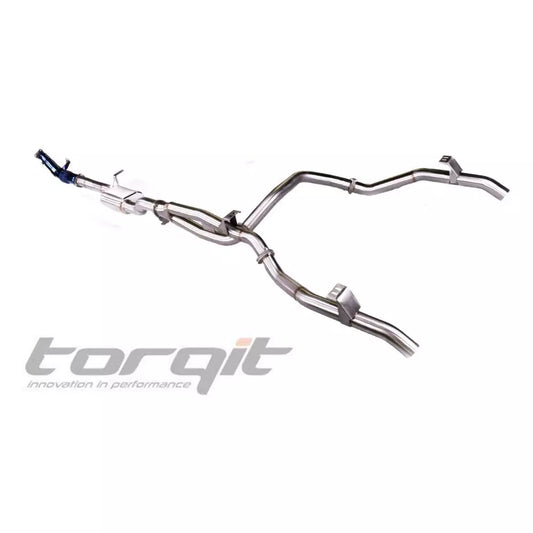 TORQIT TWIN EXIT EXHAUST FOR TOYOTA 79 SERIES 4.5L DUAL CAB LANDCRUISER: 08/2012 – 07/2016