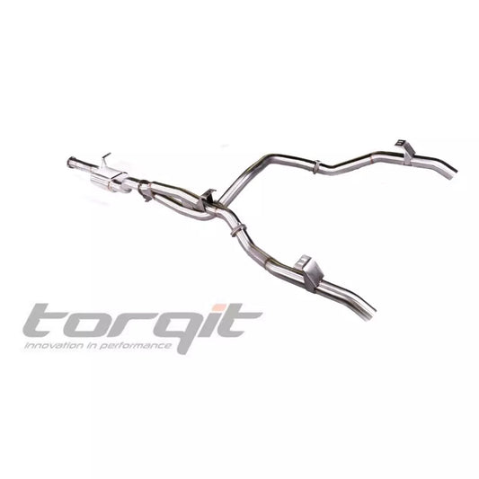 TORQIT TWIN EXIT EXHAUST FOR TOYOTA 79 SERIES 4.5L DUAL CAB LANDCRUISER: 08/2016…