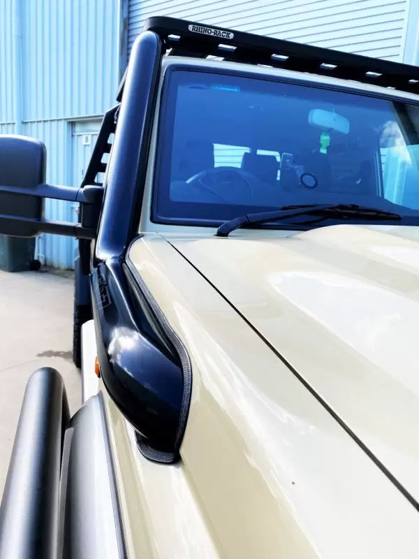FATZ VDJ70 Series Land Cruiser 4″ Snorkel POLISHED / POWDER COATED BLACK