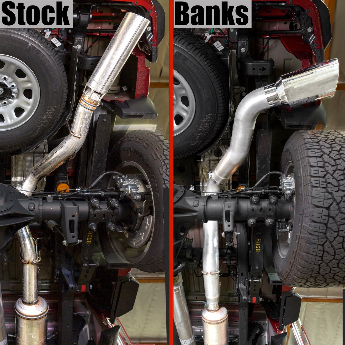 Banks Monster 5" Exhaust System For 2020-2023 Chevy/GMC 2500/3500 6.6L Duramax, L5 P, Single Rear Wheel Only