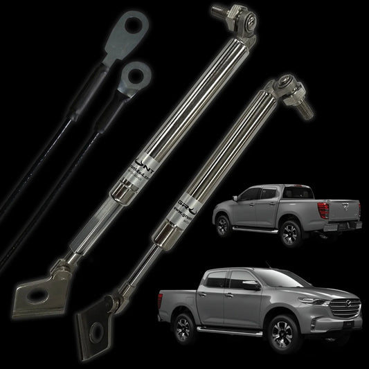 GRUNT 4x4 Tailgate Stainless Steel Easy Down Strut System for Mazda BT50 BT-50 2020-23