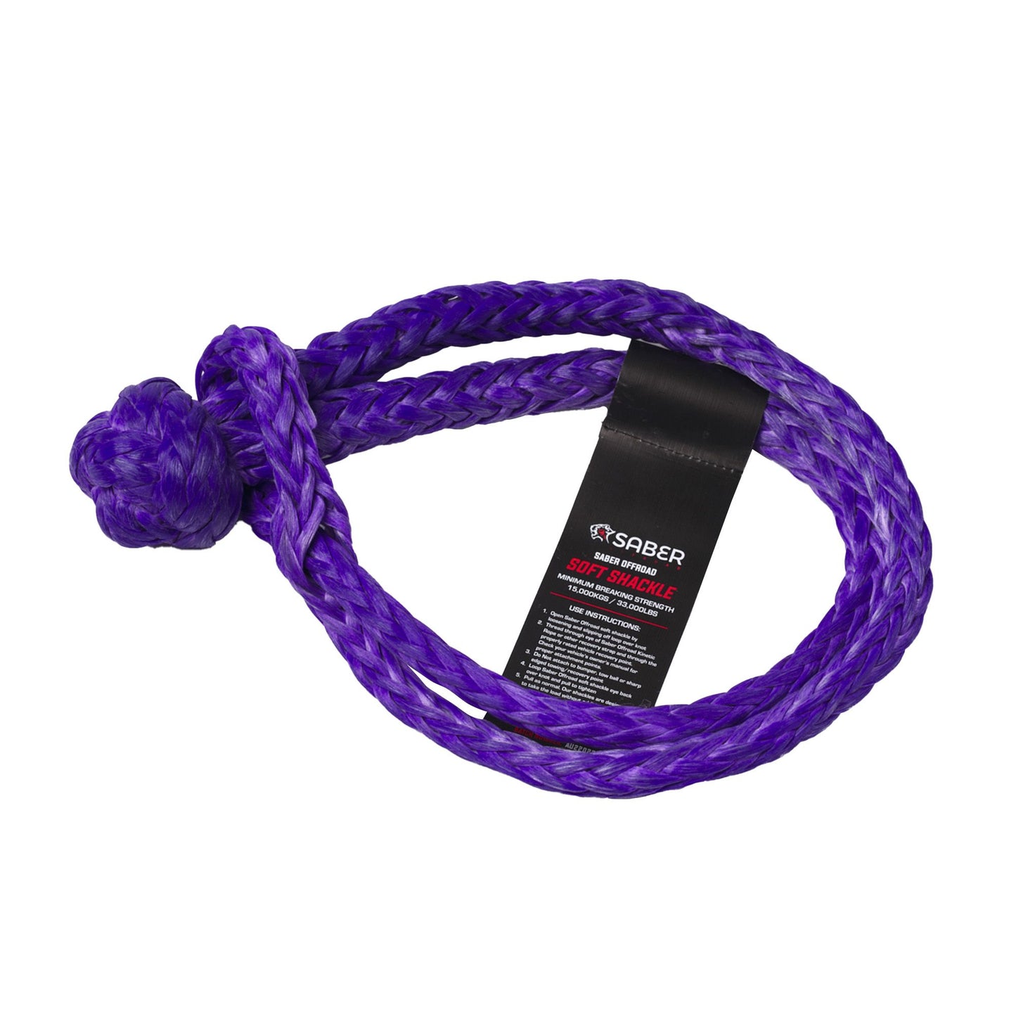 SABER PRO Limited Edition 15,000KG Soft Shackles (PURPLE)