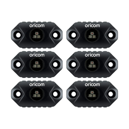 ORICOM RKLBT6RGB LED Rock Light 6 Pack (RGB)