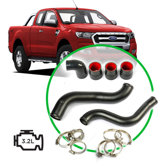 SAAS Ford Ranger/Mazda BT50 3.2L Intercooler Black Alloy Pipe Full Kit 2011 - 2022