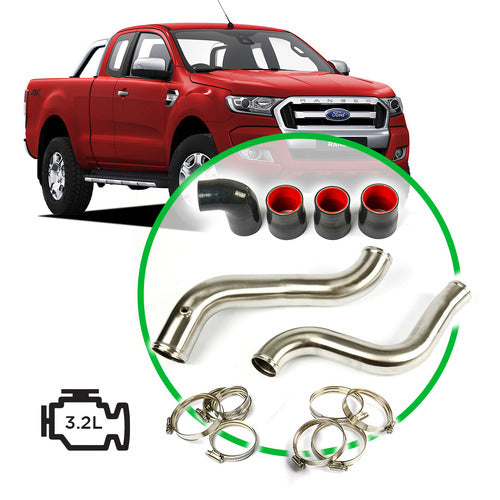 SAAS INTERCOOLER STAINLESS PIPE KIT /  Ford Ranger/Mazda BT50 3.2L 2011-2020