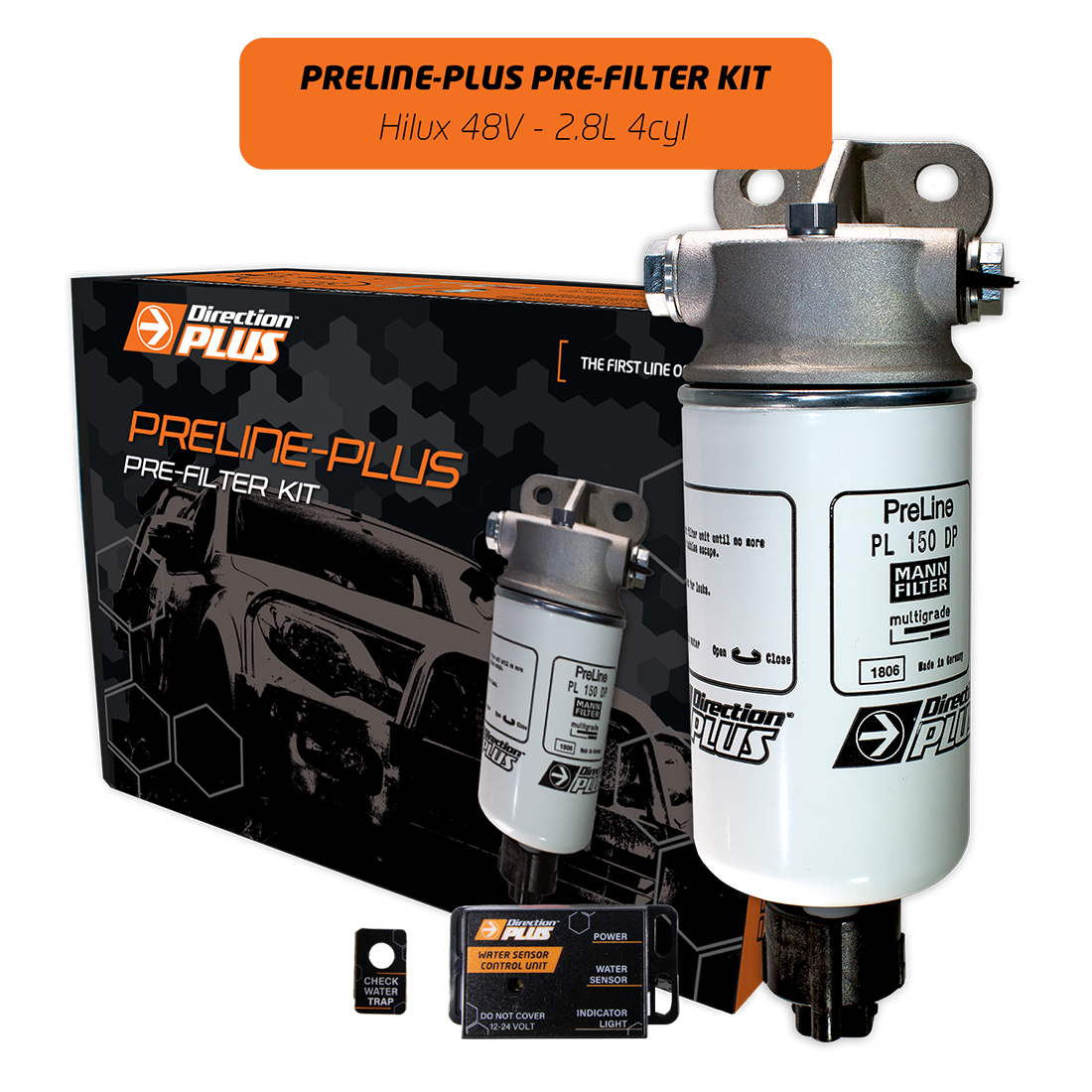 DIRECTION PLUS PreLine-Plus Pre-Filter Kit HILUX N80 Hybrid 48V (PL684DPK)