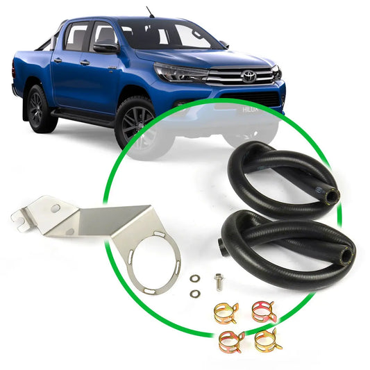 SAAS Oil Catch Tank Install Kit Hilux GUN 2.4L - 2.8L 2015 On