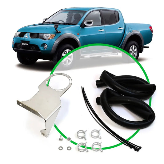 SAAS Oil Catch Tank Install Kit Mitsubishi Triton ML MN 2.5L 2006 - 2015