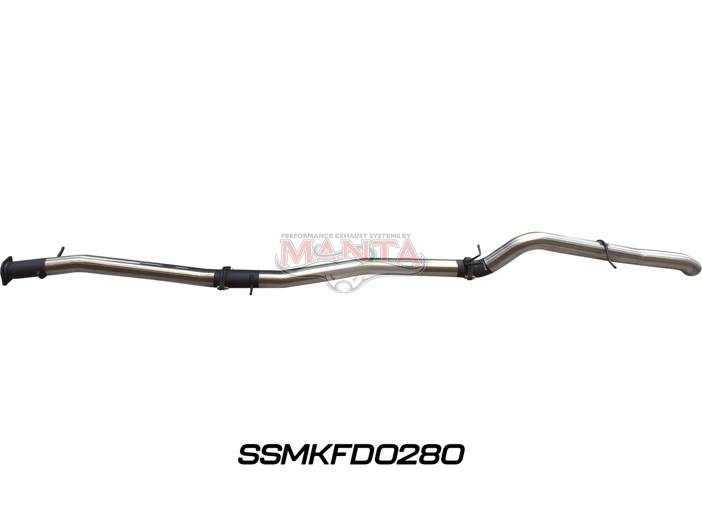 MANTA 4X4 FORD 2022 RANGER UTE NEXT GEN T6.2 4CYL 2.0 3" BI-TURBO 2022 ONWARDS (WITH DPF) ALUMINISED/STAINLESS STEEL  EXHAUST
