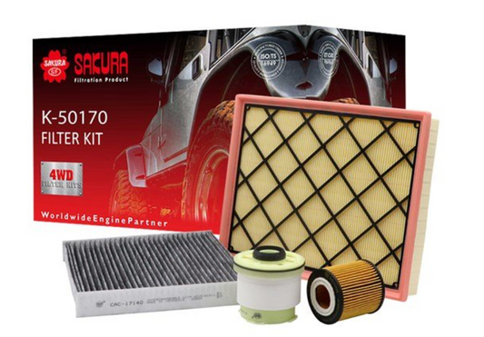 SAKURA SERVICE FILTER KIT suits BT50 / RANGER 3.2 2011 ONWARDS