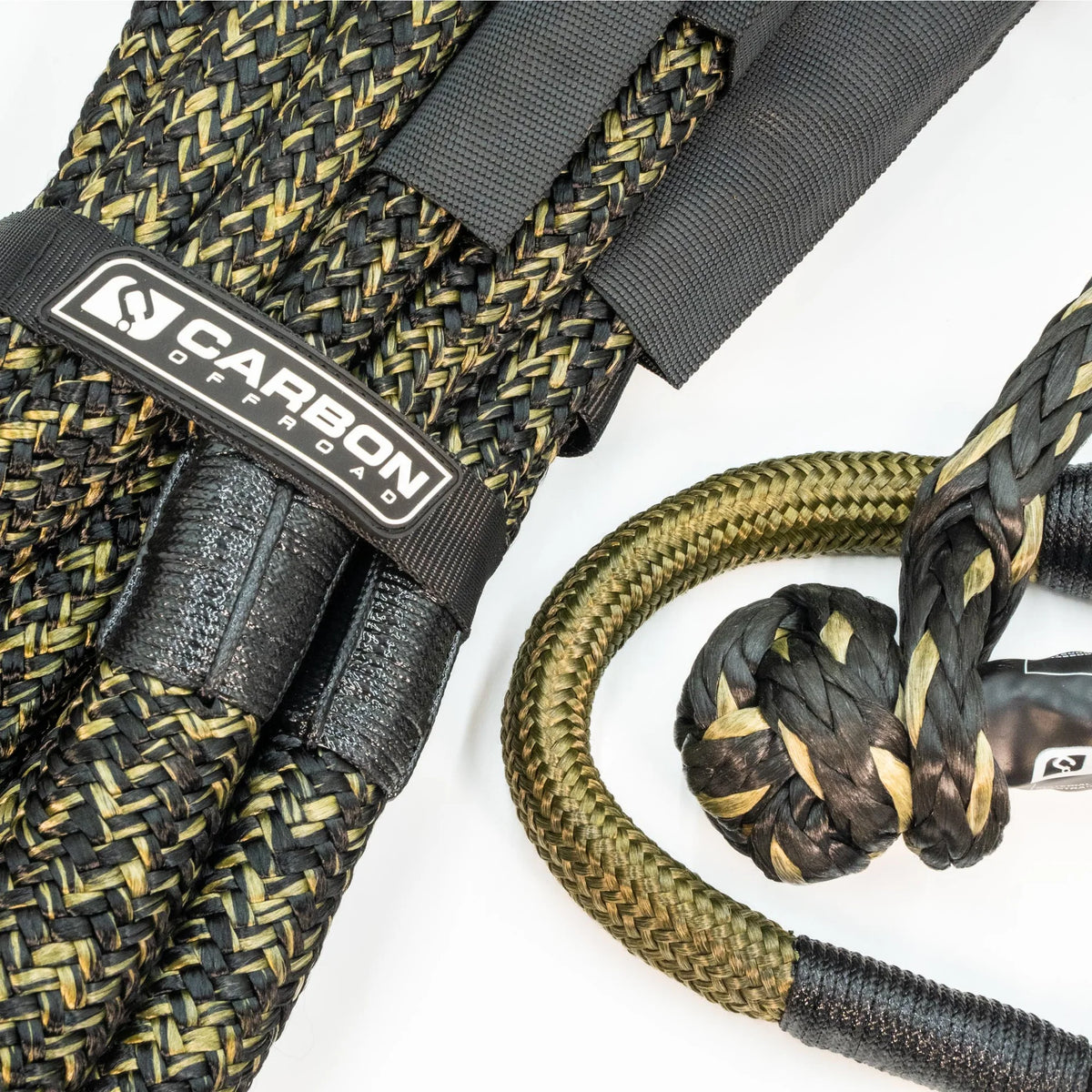 CARBON OFFROAD TAC 4x4 Vehicle Recovery Rope and Soft Shackle Combo