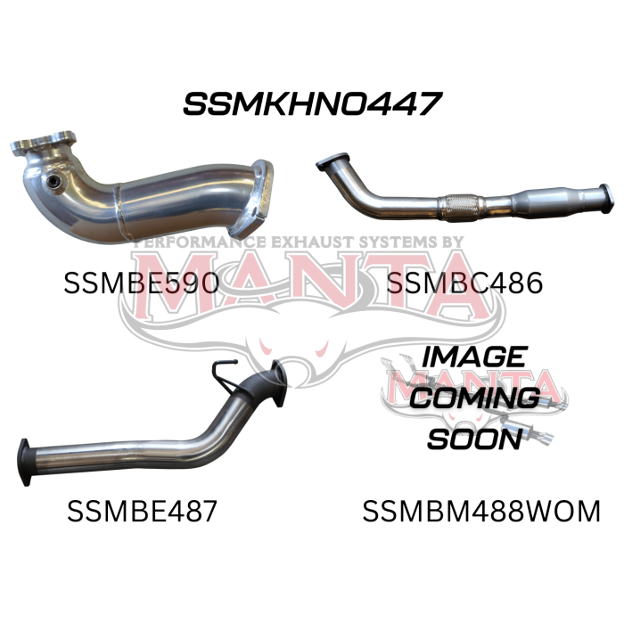 MANTA 4X4 HOLDEN COLORADO RC 3.0L 4JJ1TC (FACTORY STYLESIDE, SHORT WHEELBASE) AUGUST 2010 MAY 2012 ALUMINISED/STAINLESS STEEL  EXHAUST