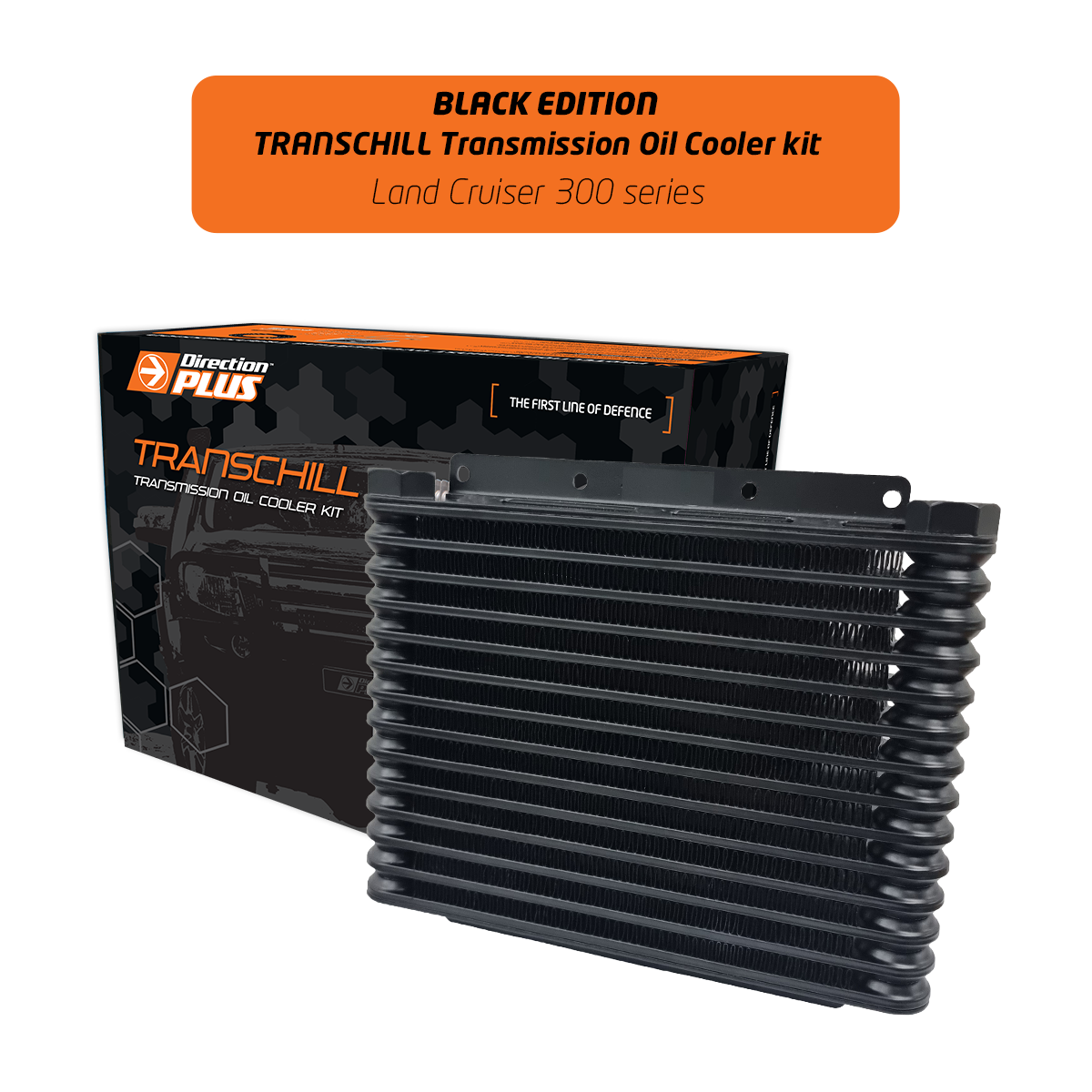 DIRECTION PLUS TransChill Arctic Black Transmission Cooler Kit TOYOTA LAND CRUISER 300 SERIES (TCB635DPK)