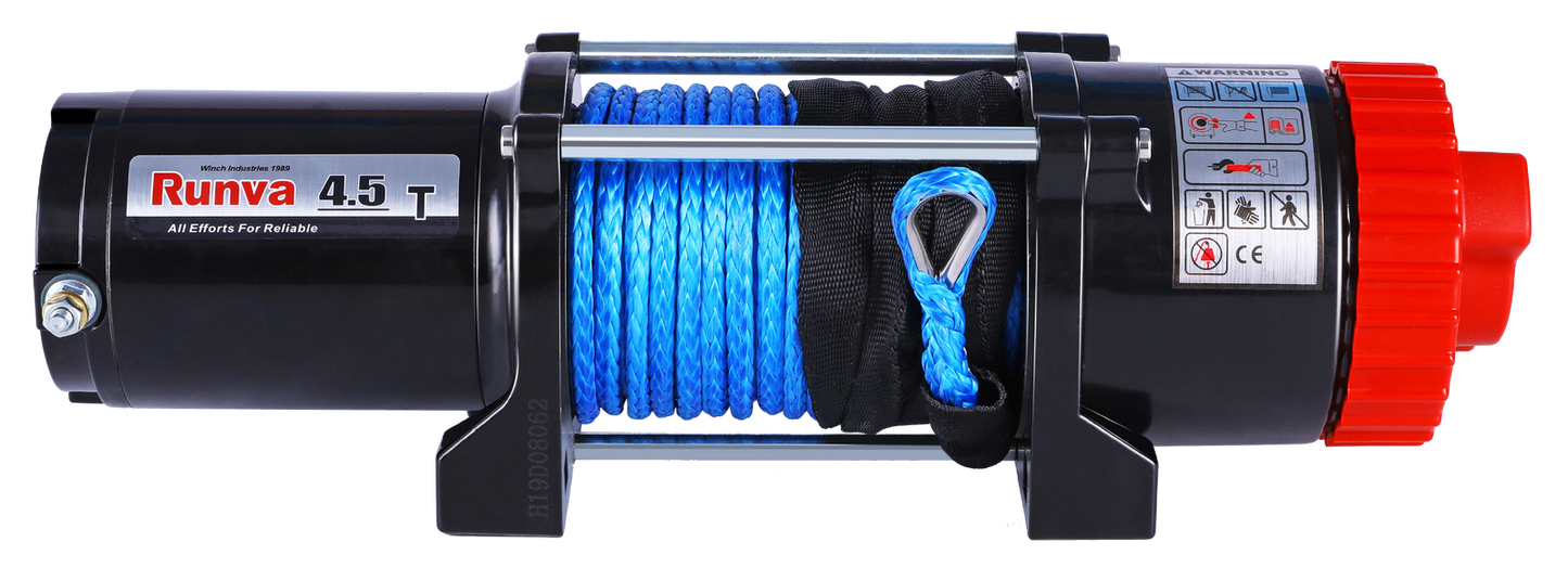 RUNVA EWT4500 12V with Synthetic Rope