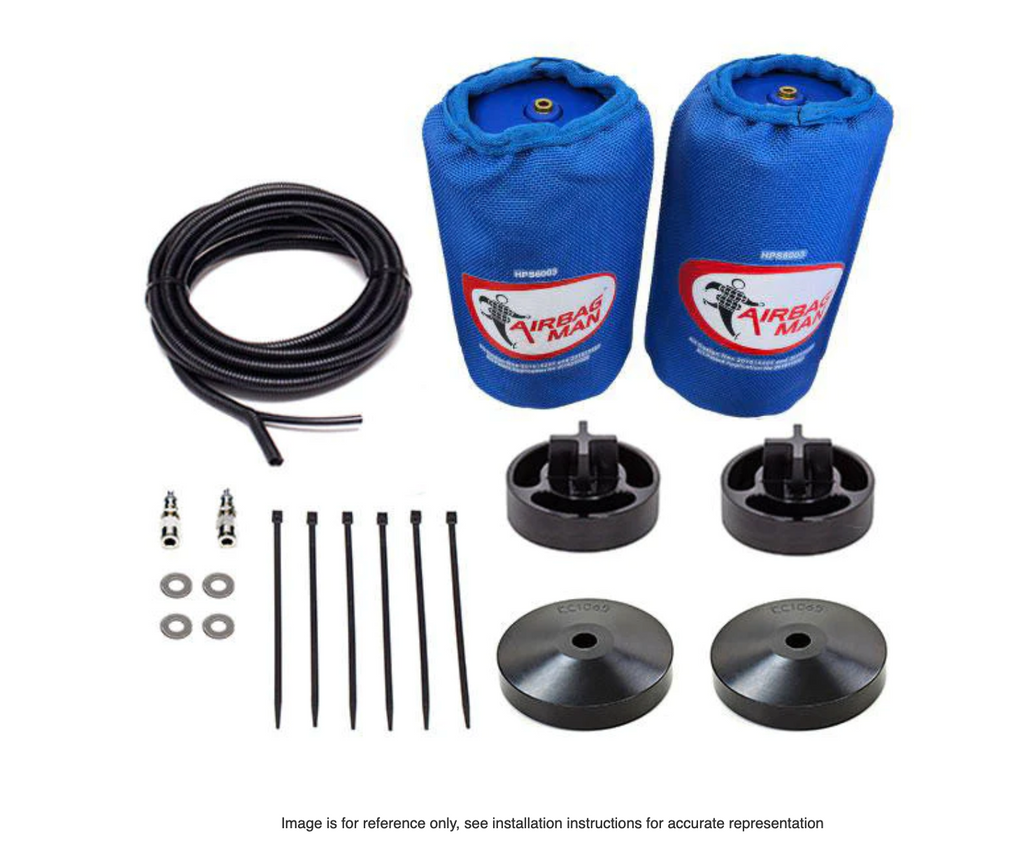 AIRBAG MAN Air Suspension Helper Kit for Coil Springs High Pressure to