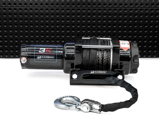 CARBON WINCH 3.0k 3000lb Utility Trailer ATV Quad Bike Electric Winch