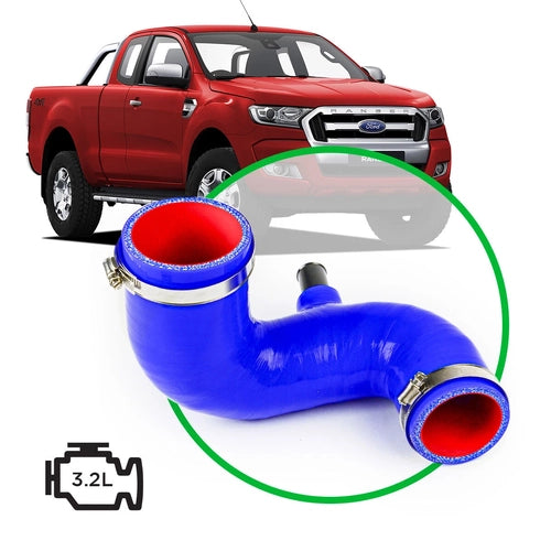 SAAS Silicone Blue Airbox to Turbo Intake Pipe to suit Ford Ranger/Mazda BT50 3.2 2012 - 2021