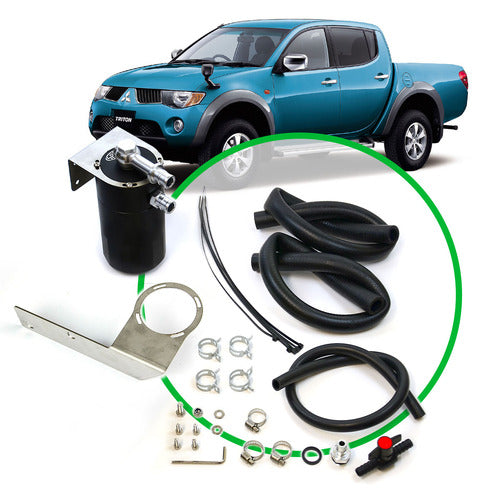 SAAS Oil Catch Tank Full Kit to suit MN Triton 2.5L 4D56 2009-2015