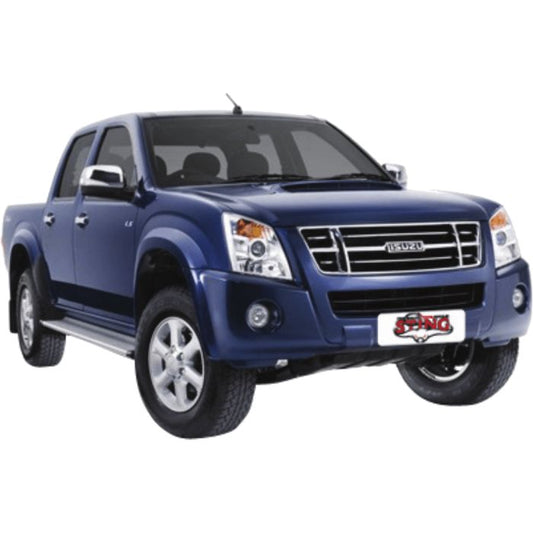 MANTA 4X4 ISUZU DMAX 3.0L 4JJ1TC (STYLESIDE, SHORT WHEELBASE) JULY 2008 - JULY 2010 ALUMINISED/STAINLESS STEEL  EXHAUST