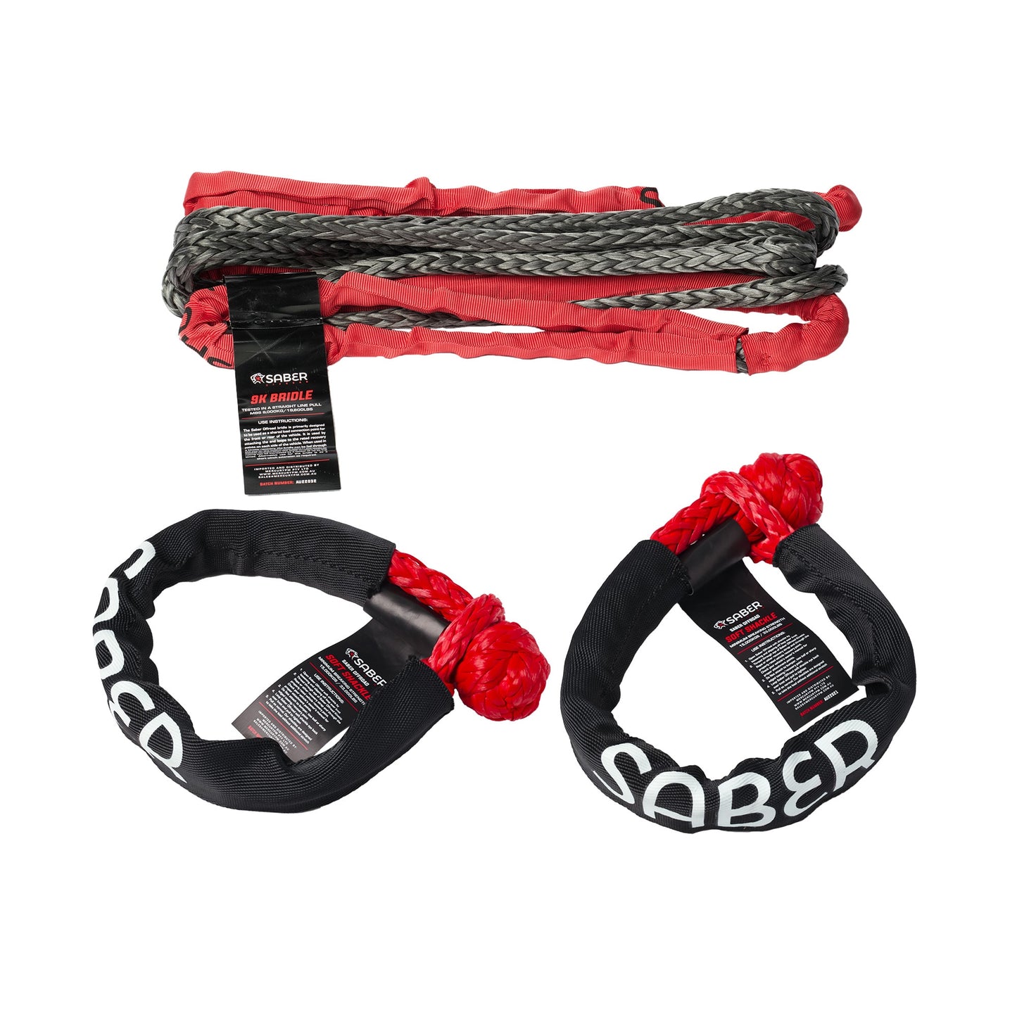 SABER OFFROAD 5 Metre SaberPro Bridle & Soft Shackle Kit