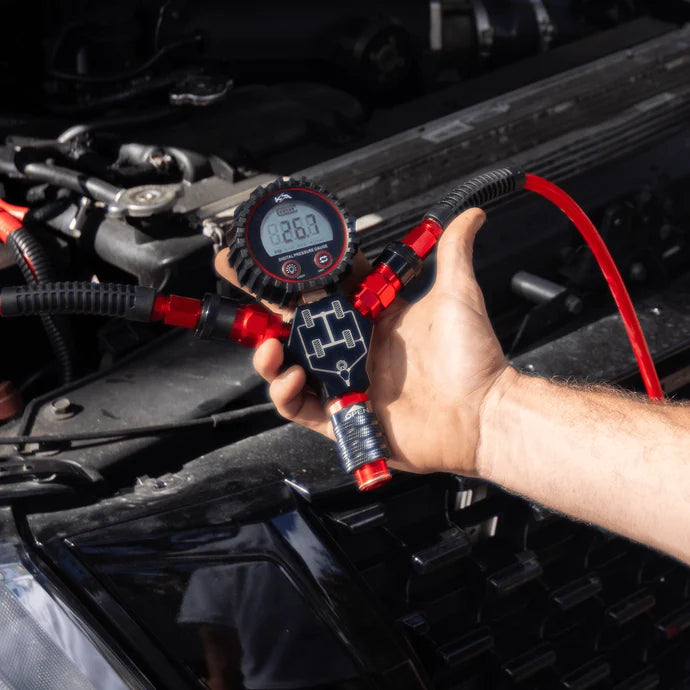 KICKASS 4-Tyre Digital Air Inflation & Deflation System - 150 PSI High-Flow with Backlit Gauge