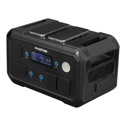 KICKASS KickCharge 1200 LiFePO4 Power Station MKII - 1120Wh, 87.5Ah @ 12.8V