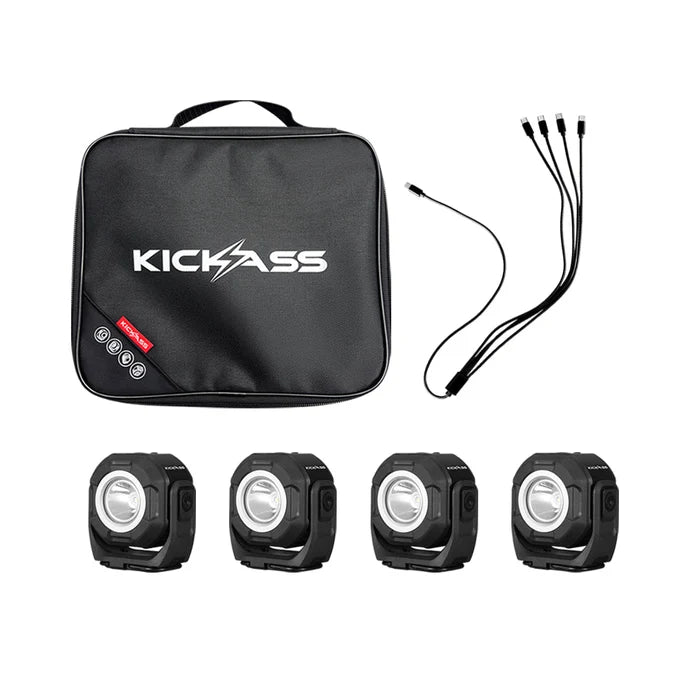 KICKASS Magnetic LED Camping Lights - 4 Pack (PRE ORDER)