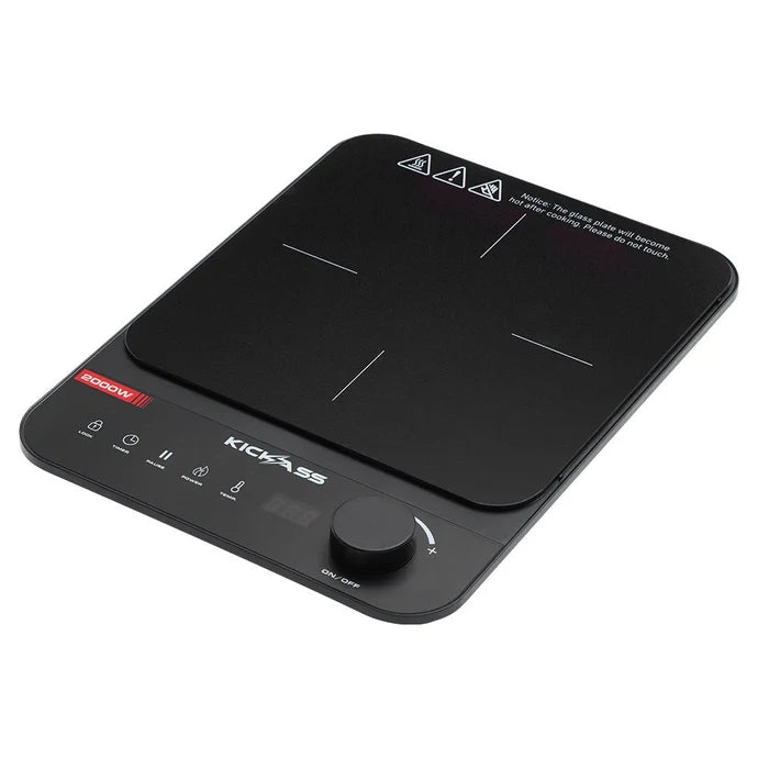 KICKASS Portable 2000W Single Zone Induction Cooktop with 10 Power Levels