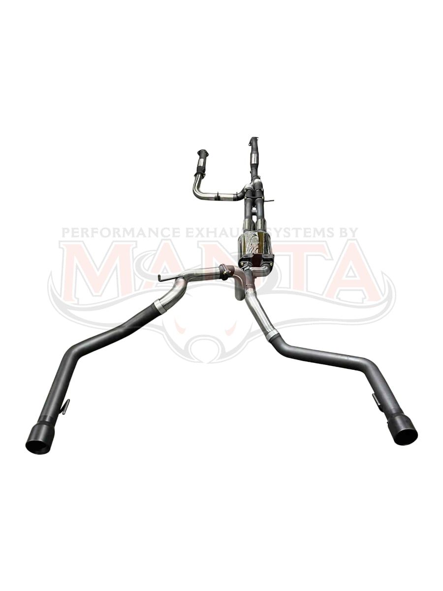 MANTA Next Gen Ranger Raptor V6 Twin 3in Turbo Back Exhaust with Hi-Flow Cats and Bimodal Integration (SSMKFD0321)
