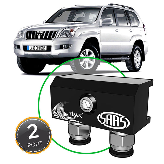 SAAS Diff Breather Kit 2 Port suit TOYOTA PRADO 120 Series 2002-2009 (DB1010-1204)