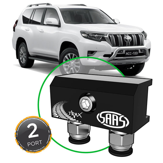 SAAS Diff Breather Kit 2 Port suit TOYOTA PRADO 150 Series 2009-Current (DB1010-1206)