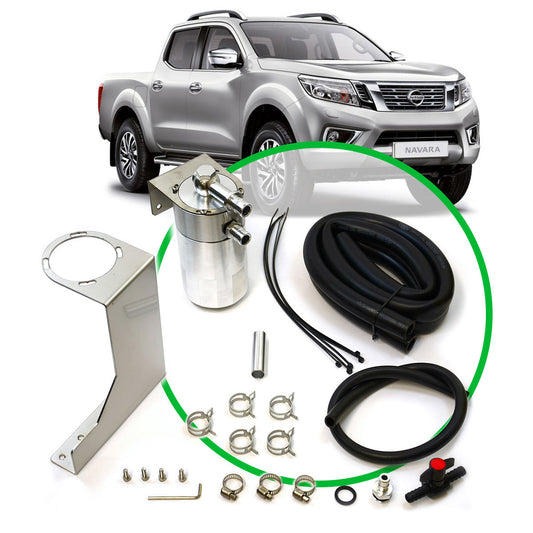 SAAS OIL CATCH TANK FULL KIT SUIT NAVARA D23 2.3L 2015 > POLISHED