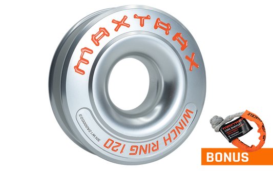 BILLET MAXTRAX RECOVERY WINCH RING 120MM WLL: 12500LB / 27557LB