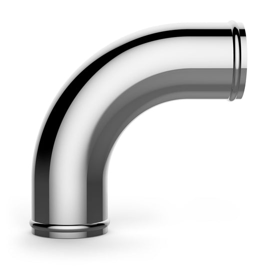 SAAS Aluminium Pipe 76mm ID x 90Deg Polished (SAP7690P)