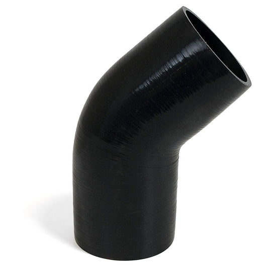 SAAS 45Deg 4 Ply Silicone Hose 102mm x 102mm Black (SSH45102102)