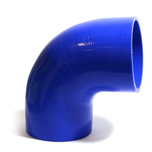 SAAS 90Deg 4 Ply Silicone Hose 102mm x 102mm Blue (SSH90102102E)