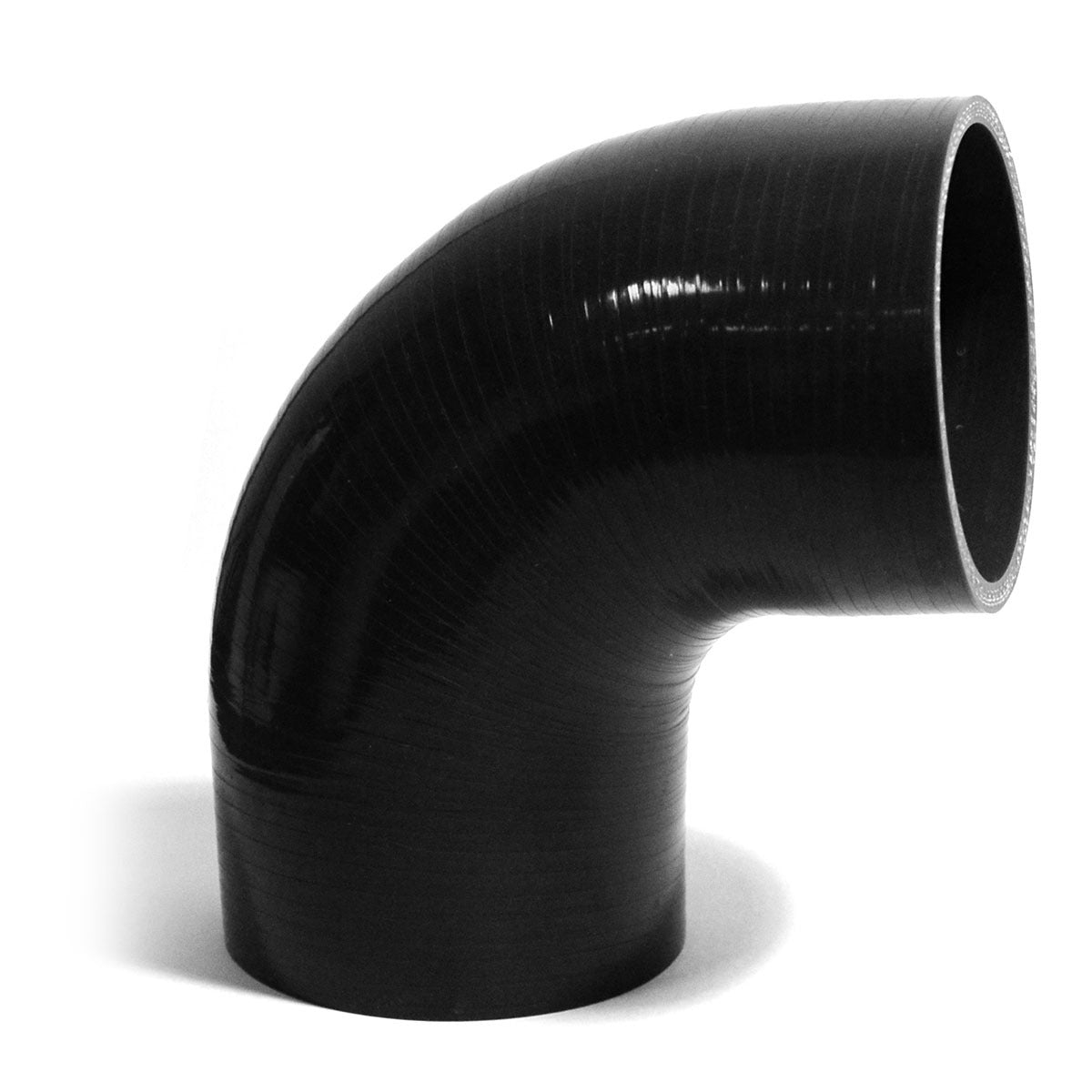SAAS 90Deg 4 Ply Silicone Hose 95mm x 95mm Black (SSH909595)