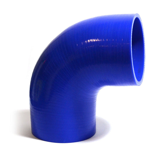 SAAS 90Deg 4 Ply Silicone Hose 95mm x 95mm Blue (SSH909595E)