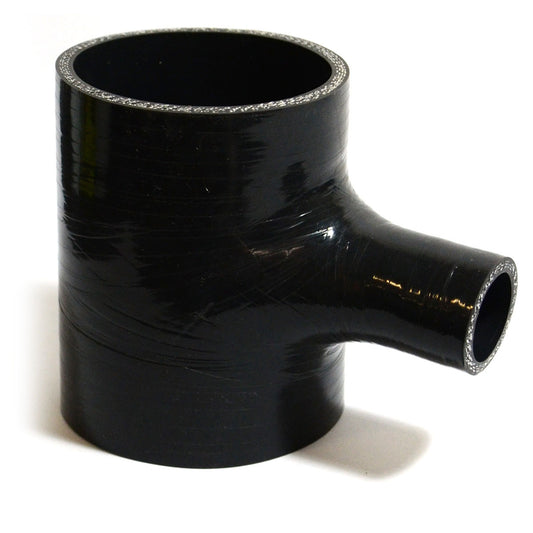 SAAS Straight 4 Ply Silicone Hose T Piece 25mm x 76mm x 102mm (SSHTP76)