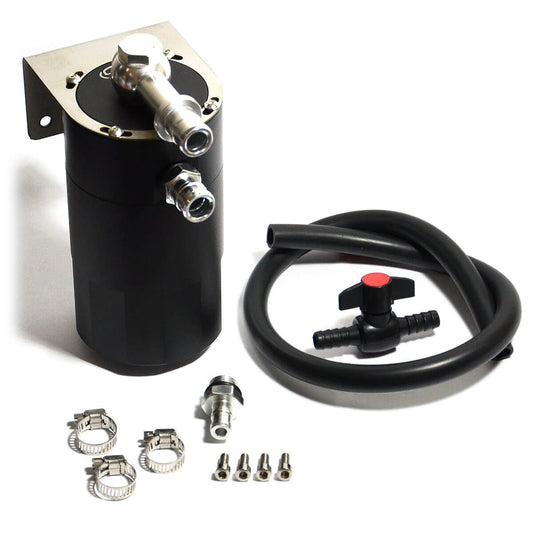 SAAS DIESEL OIL CATCH CAN UNIVERSAL BLACK