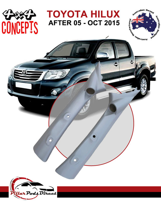 TOYOTA HILUX (AFTER 05 - OCT ) 2015 SINGLE PILLAR POD PAINTED FACTORY GREY PAIR (AFT051PLR)