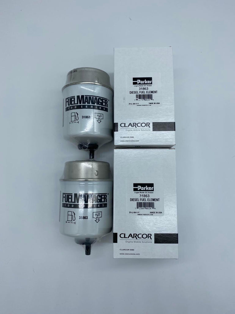 2x FUEL MANAGER PRE FILTER SPARE / REPLACEMENT 31863 100 SERIES DIESEL ...