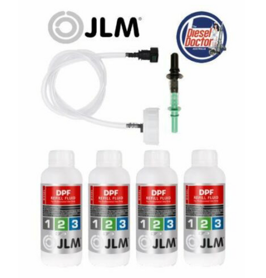 JLM DIESEL PACK 4X DPF REFILL FLUID 1000ML & 1X DPF REFILL KIT