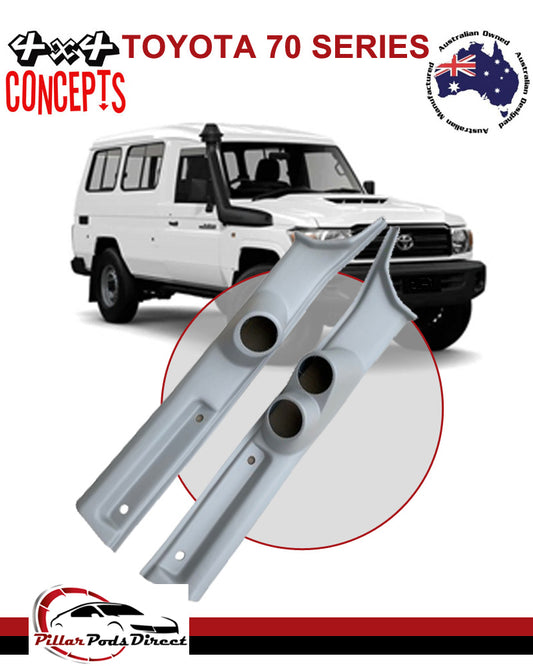TOYOTA 70 SERIES LATE TRIM PAIR COMBO (L7912PLR) PAINTED FACTORY GREY