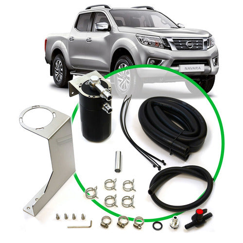 SAAS Oil Catch Tank Full Kit suit Navara D23 2.3L 2015 > BLACK