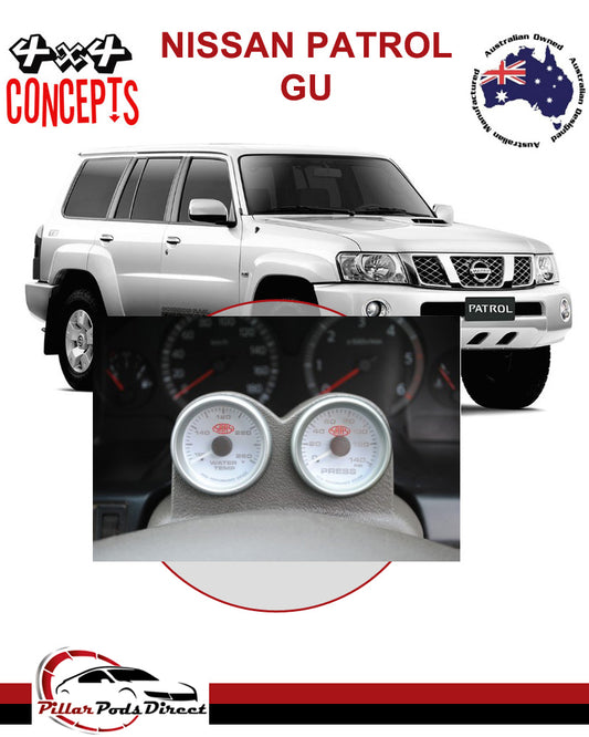 NISSAN PATROL GU 2 GAUGE COLUMN MOUNT PAINTED (GUCMP)