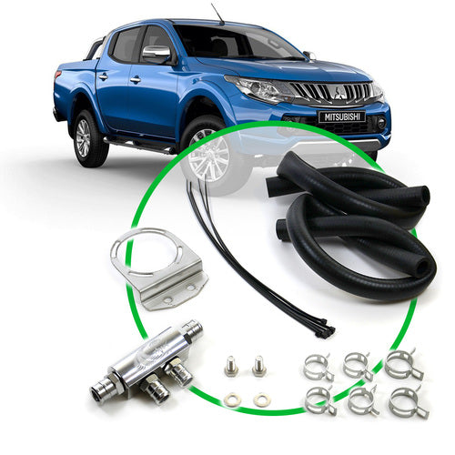 SAAS Oil Catch Tank Install Kit Mitsubishi Triton MQ 2.4L 2015 -